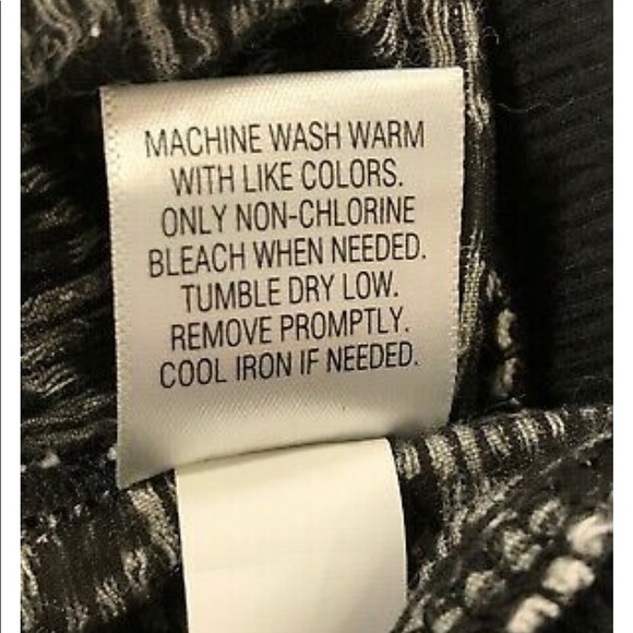 Apt 9 Lightweight textured sweatshirt - black and white leopard print. - Picture 9 of 9